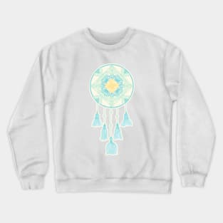 teal and yellow dreamcatcher Crewneck Sweatshirt